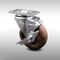 Service Caster 4 Inch SS High Temp Glass Filled Nylon Swivel Top Plate Caster with Brake SCC SCC-SS20S414-GFNSHT-TLB - alternate 1